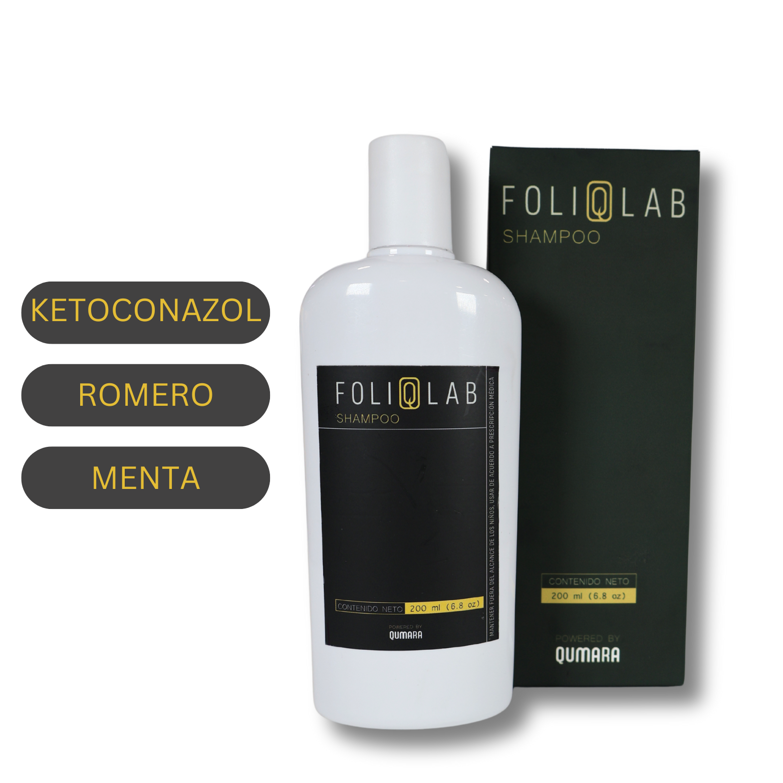 foliqlab_shampoo_Ketoconzol + Extracto de romero + Extracto de menta (Con caja)